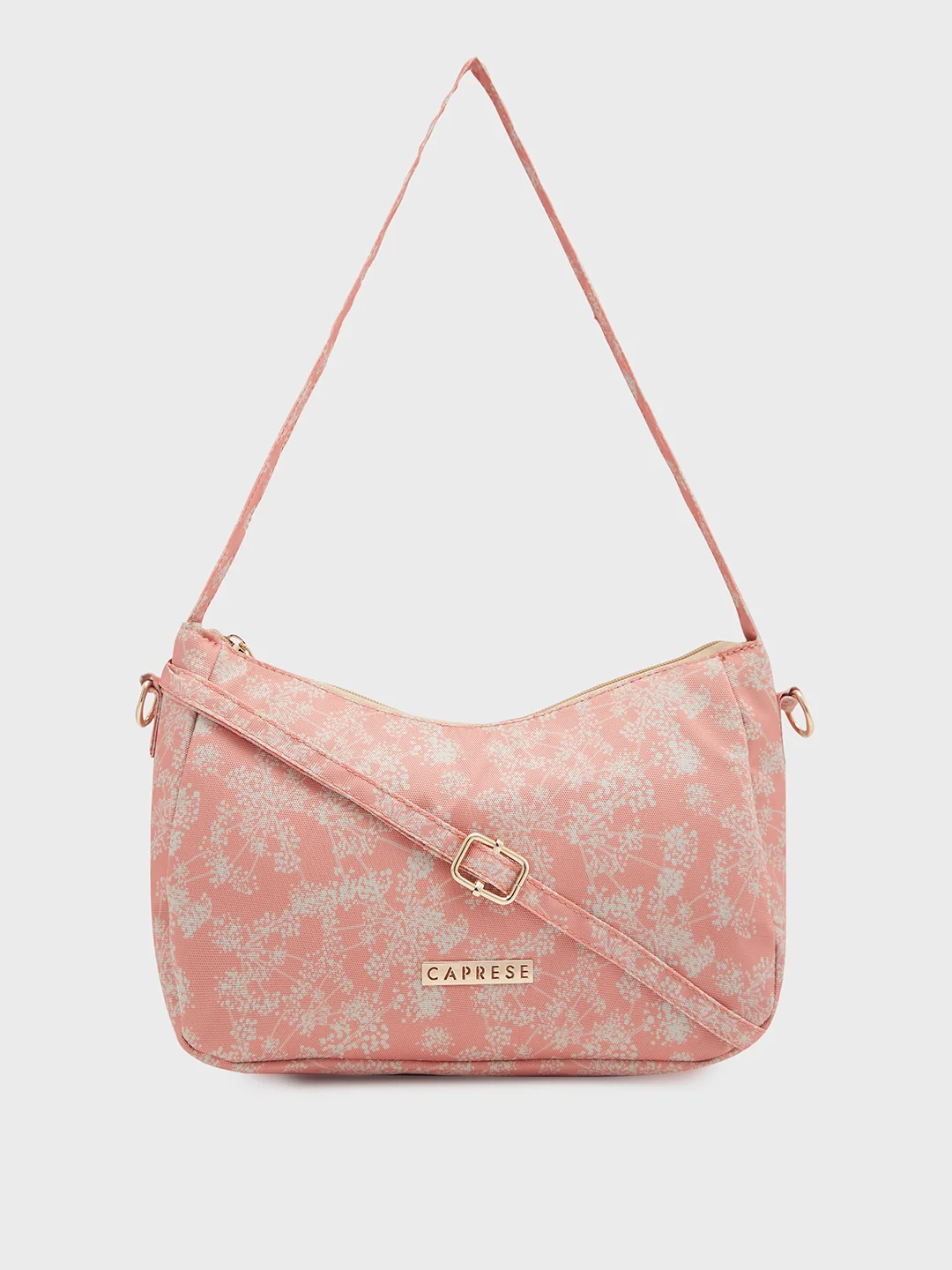 Caprese Chrysan Medium Coral Sling Bag