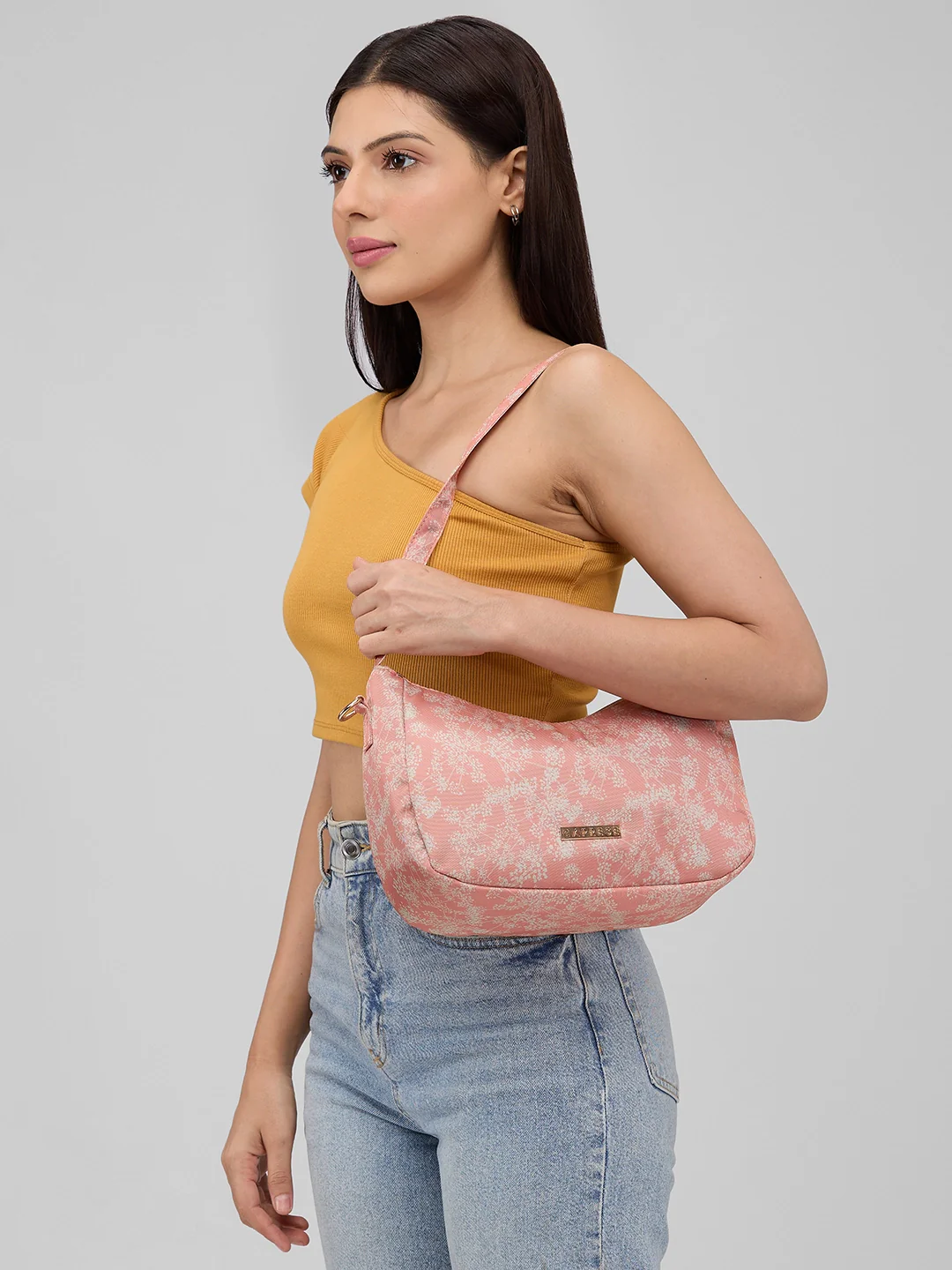 Caprese Chrysan Medium Coral Sling Bag - Image 10
