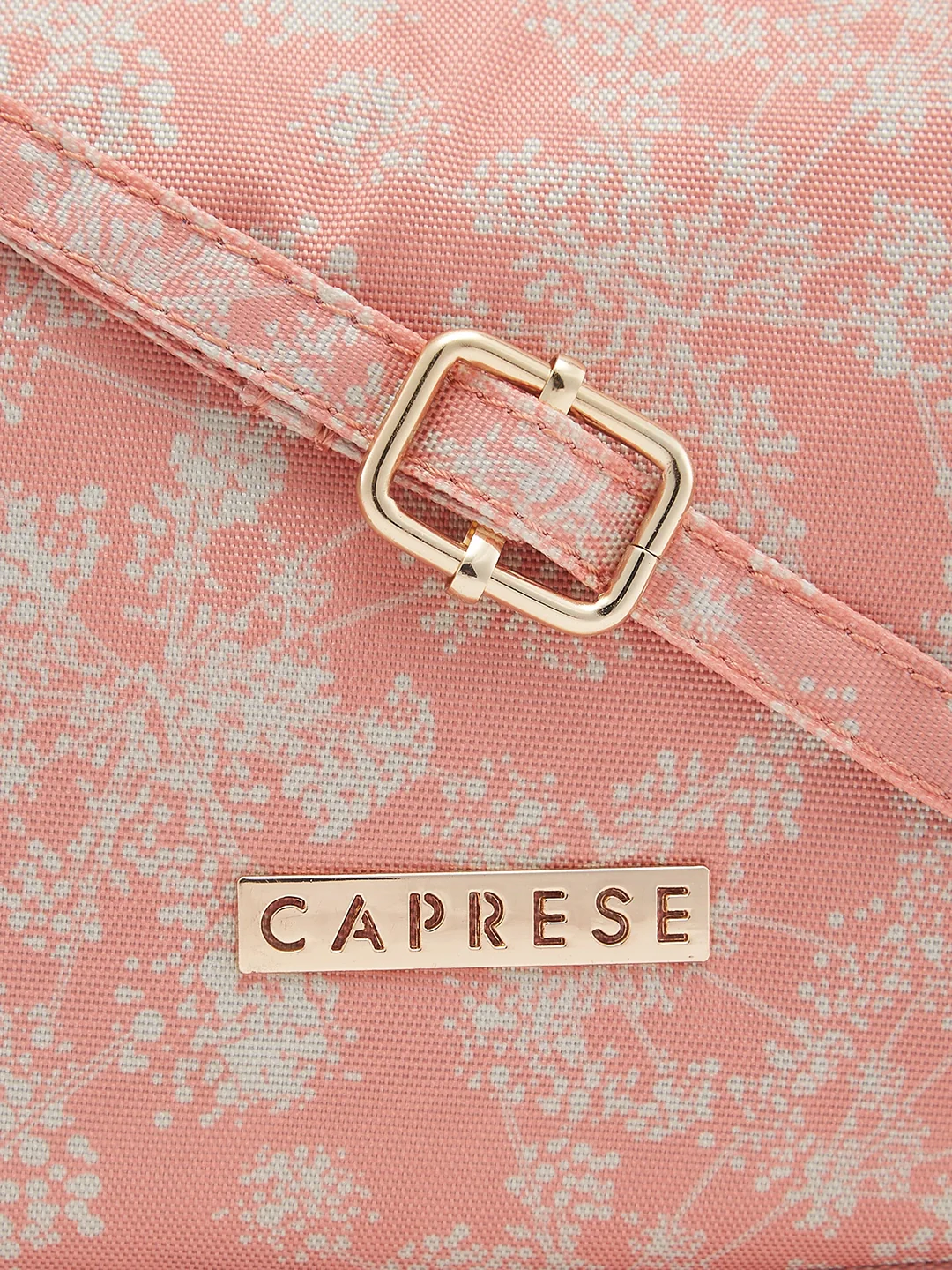 Caprese Chrysan Medium Coral Sling Bag - Image 8