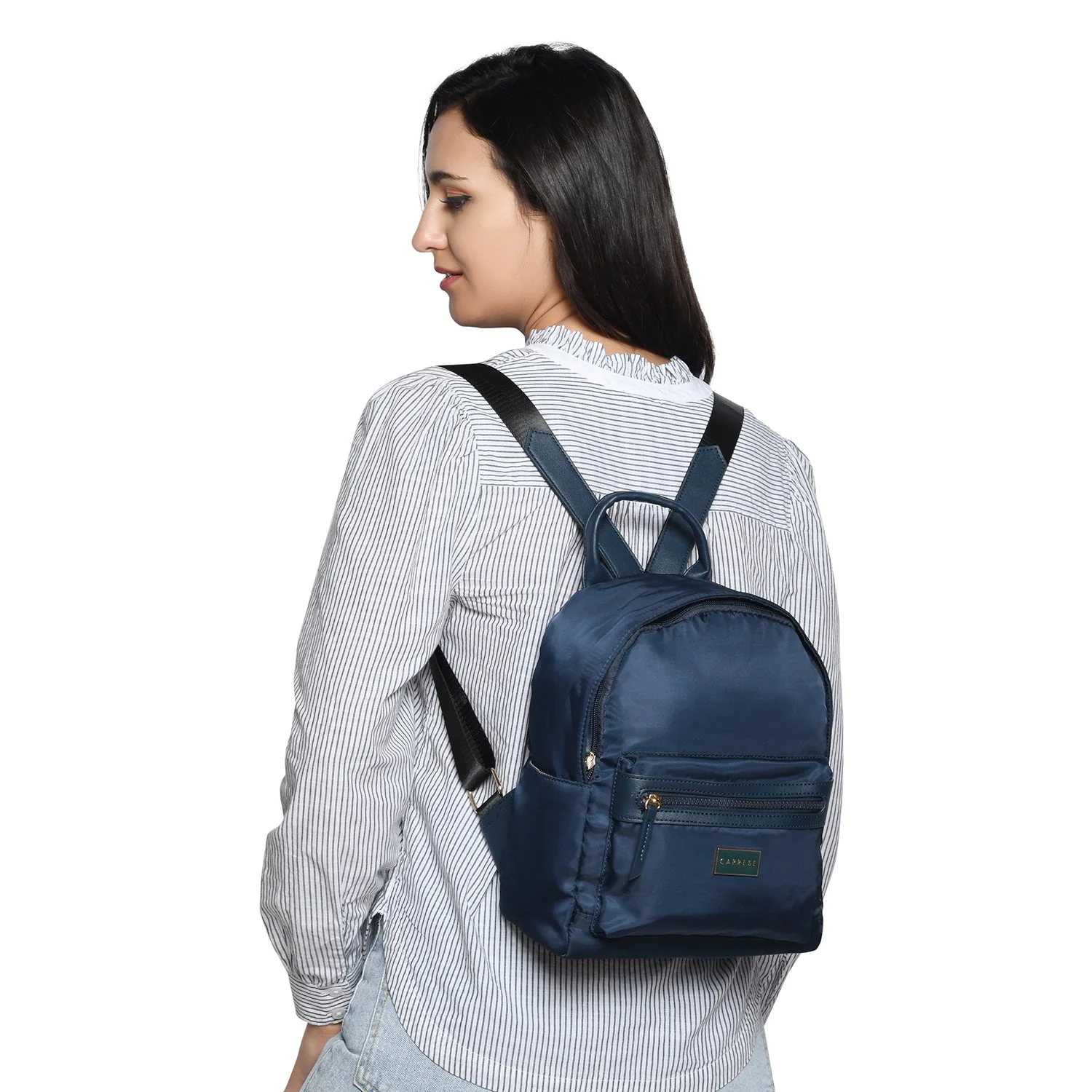 Caprese Cindy Small Navy Backpack - Image 2