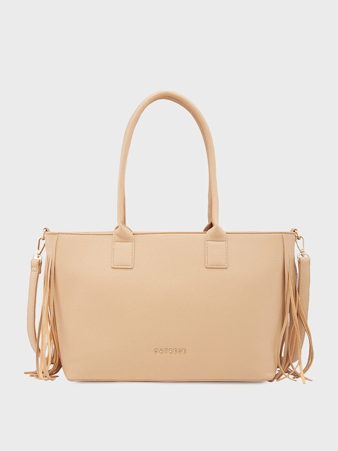 Caprese Cindy Large Beige Tote Bag