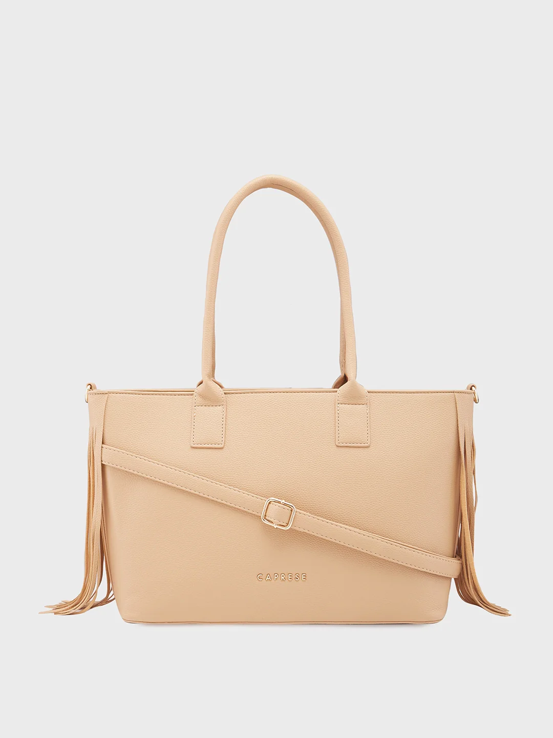 Caprese Cindy Large Beige Tote Bag - Image 13