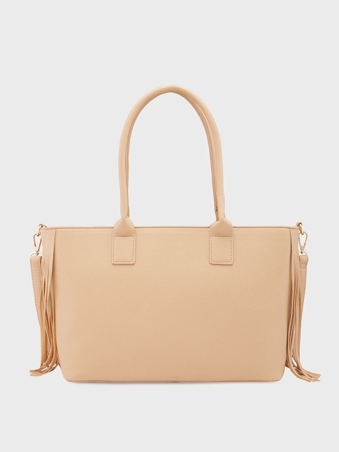 Caprese Cindy Large Beige Tote Bag - Image 4