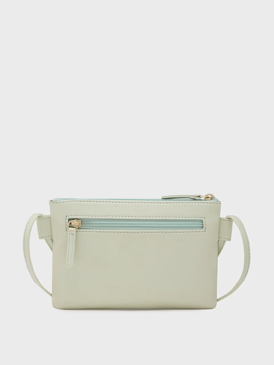 Caprese Clairice Medium Pastel Green Sling Bag - Image 3