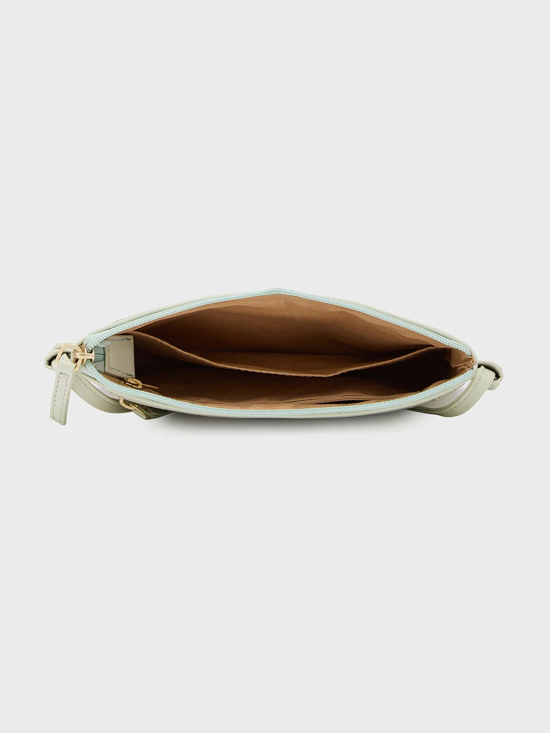 Caprese Clairice Medium Pastel Green Sling Bag - Image 4