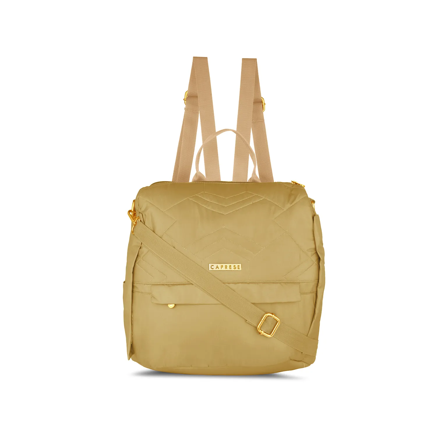 Caprese Clara Large Ochre Backpack - Image 3