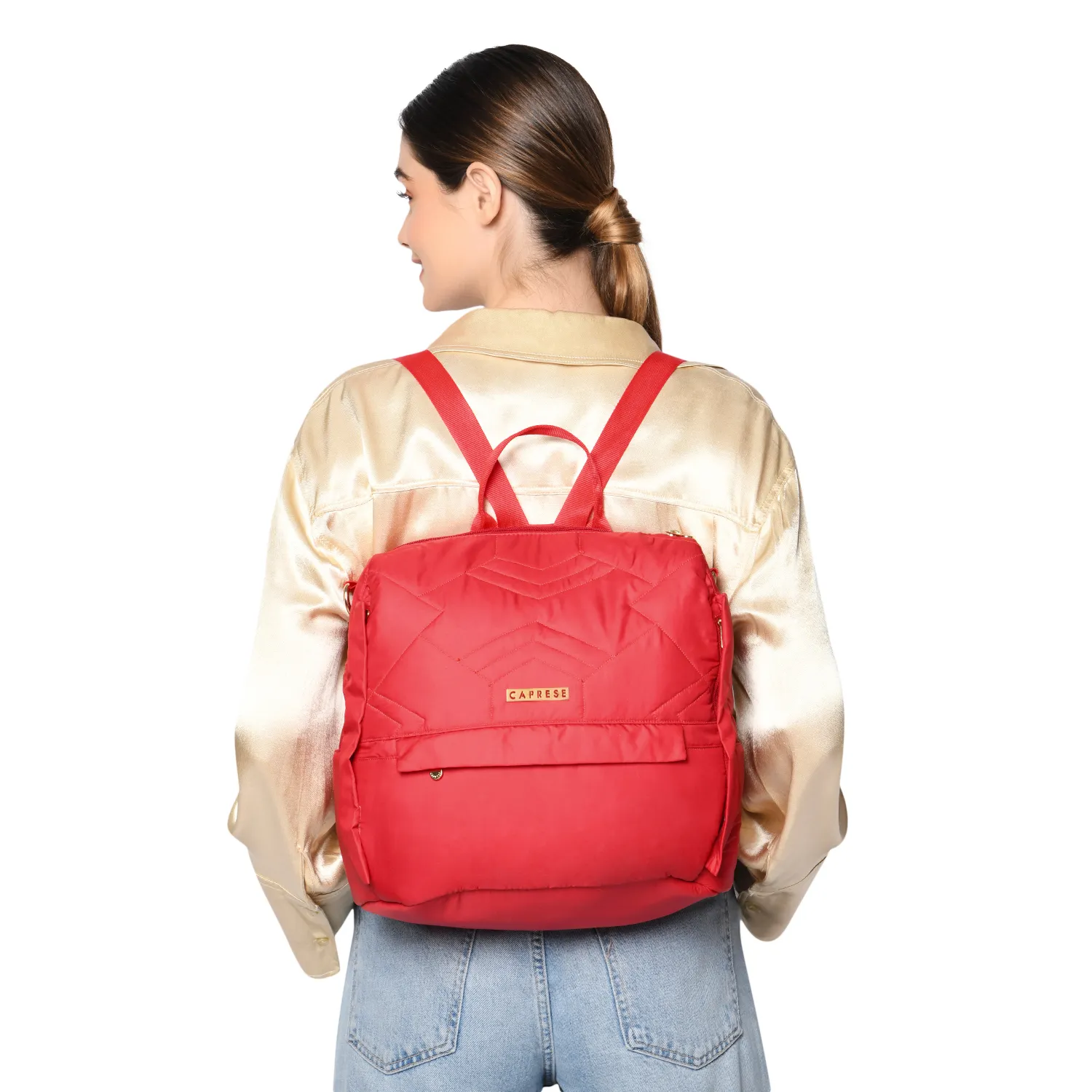 Caprese Clara Large Red Backpack - Image 2