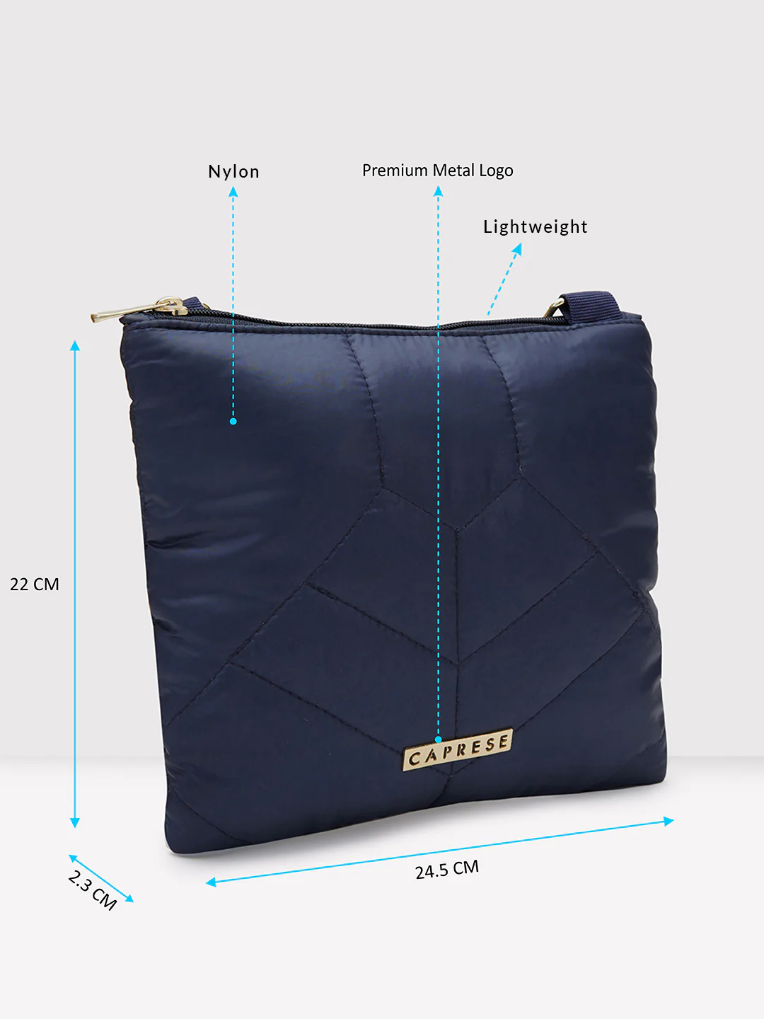 Caprese Clara Medium Ochre Sling Bag - Image 13