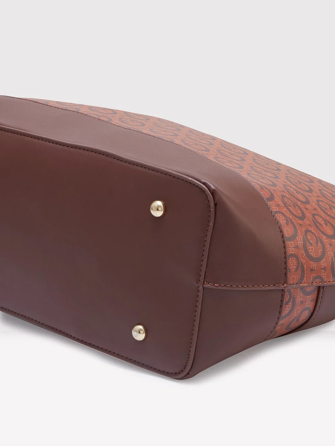 Caprese Cleo Large Brown Tote Laptop Bag - Image 6