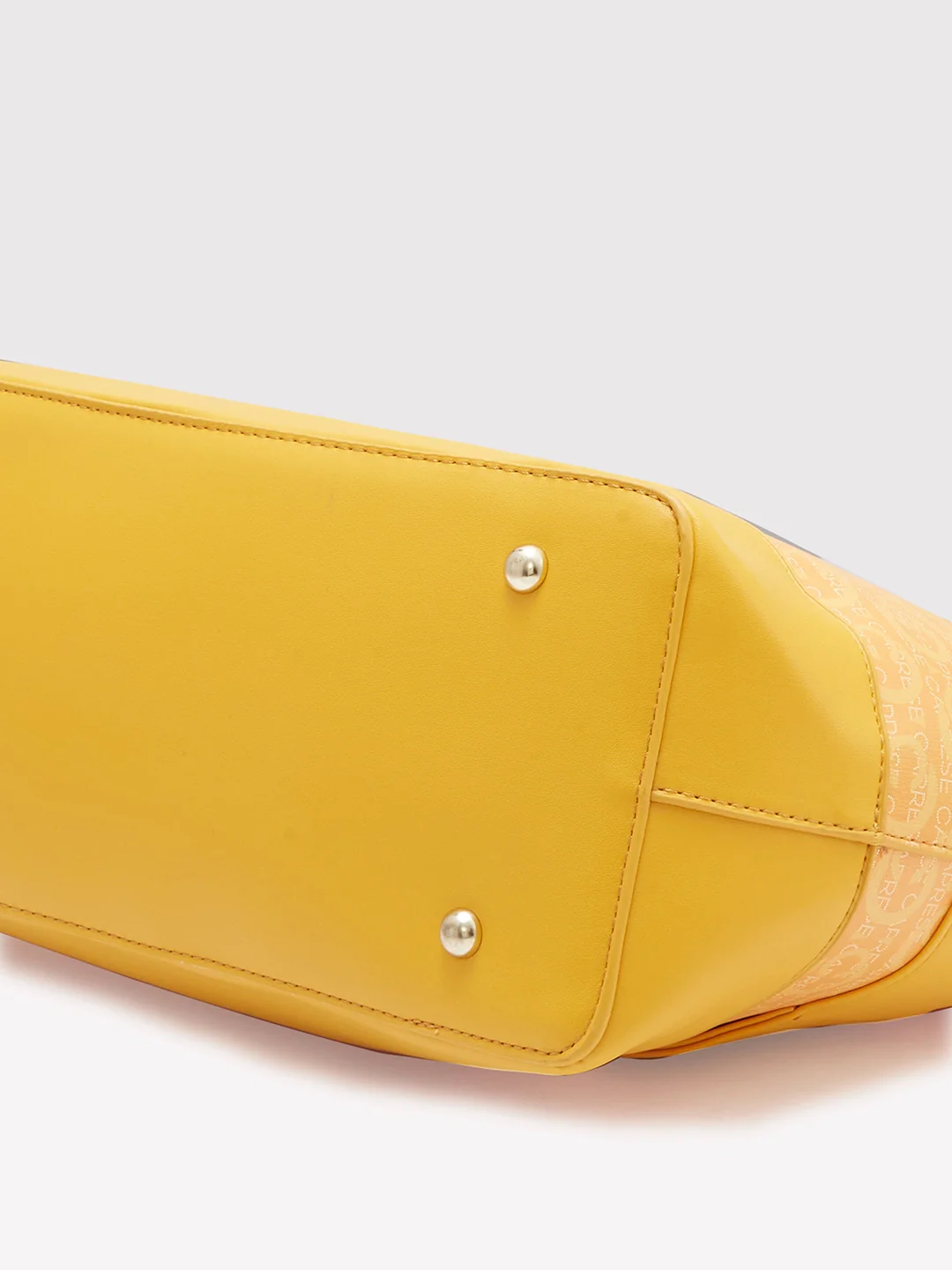Caprese Cleo Large Yellow Tote Laptop Bag - Image 6