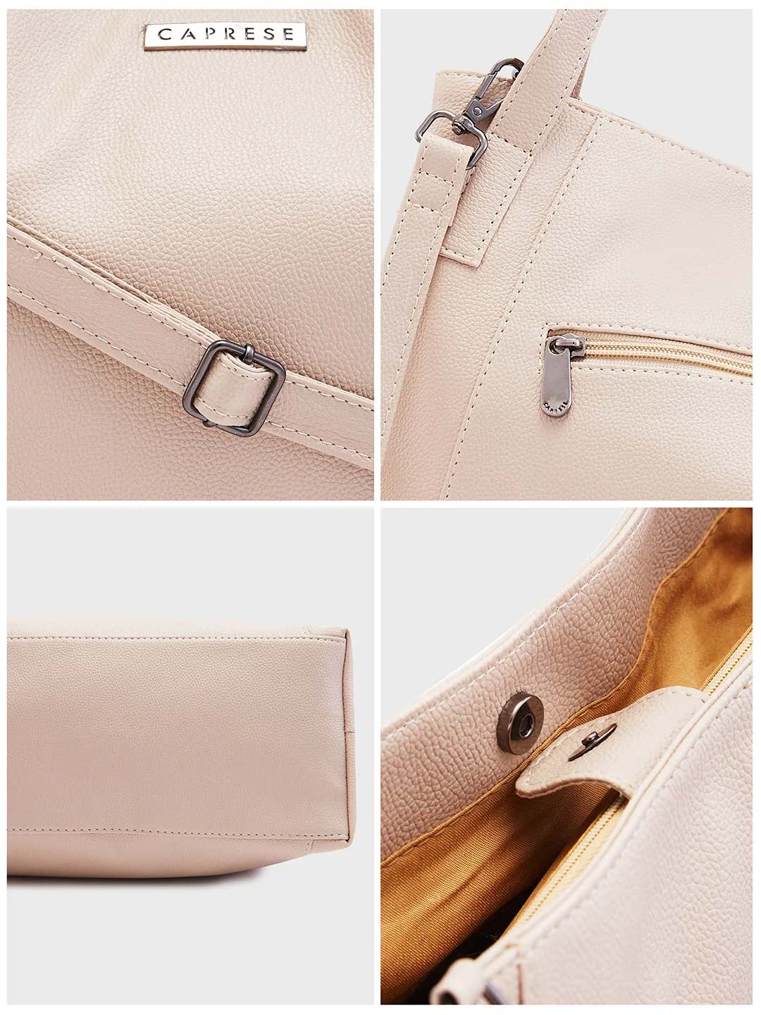 Caprese Coco Large Clay Satchel Bag - Image 13