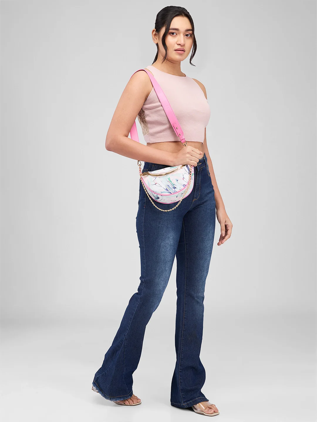 Caprese Coco Small Blush Crossbody Bag - Image 2