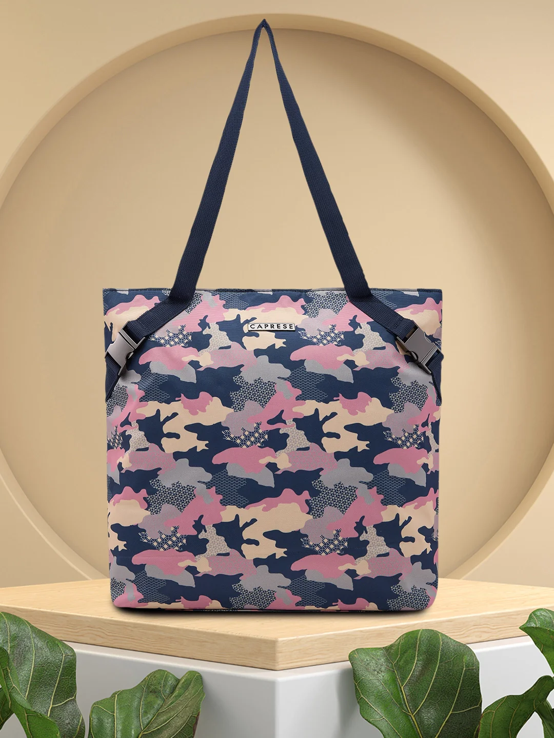Caprese Cole Large Navy Tote Bag