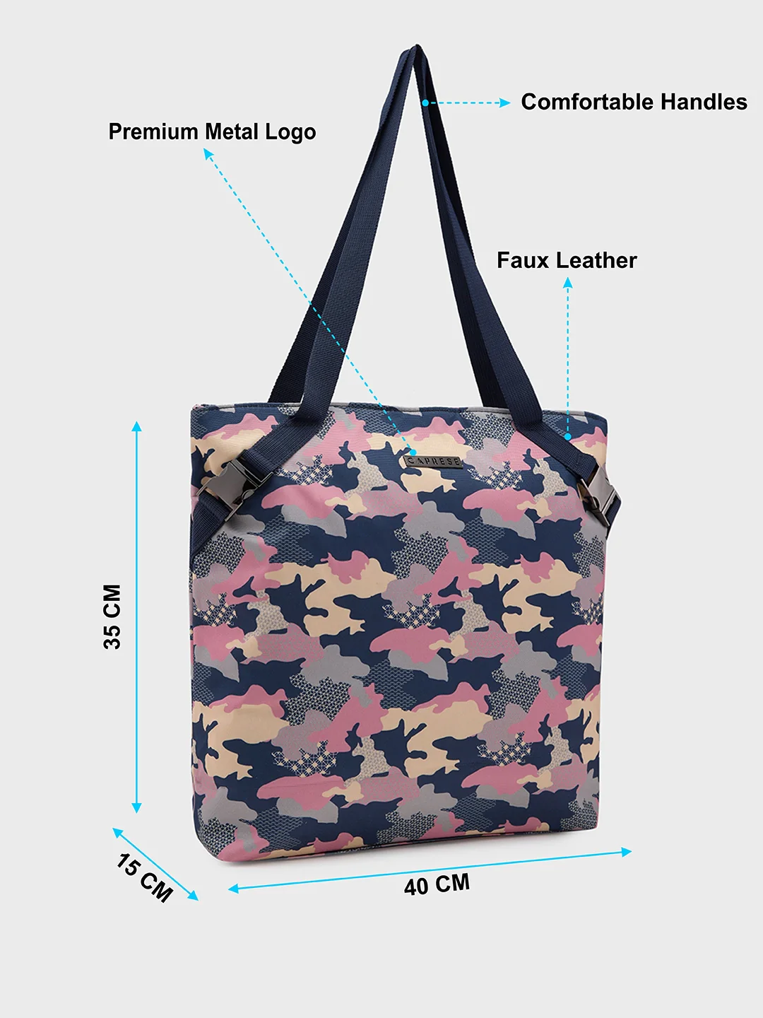 Caprese Cole Large Navy Tote Bag - Image 7