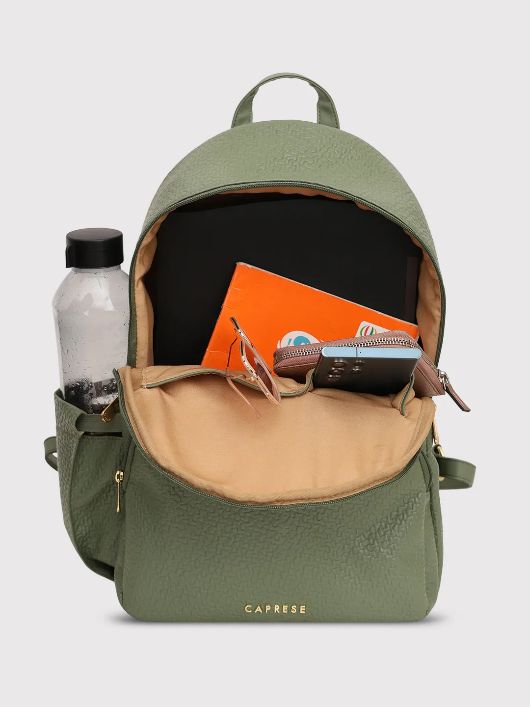 Caprese Comet Medium Olive Backpack - Image 8