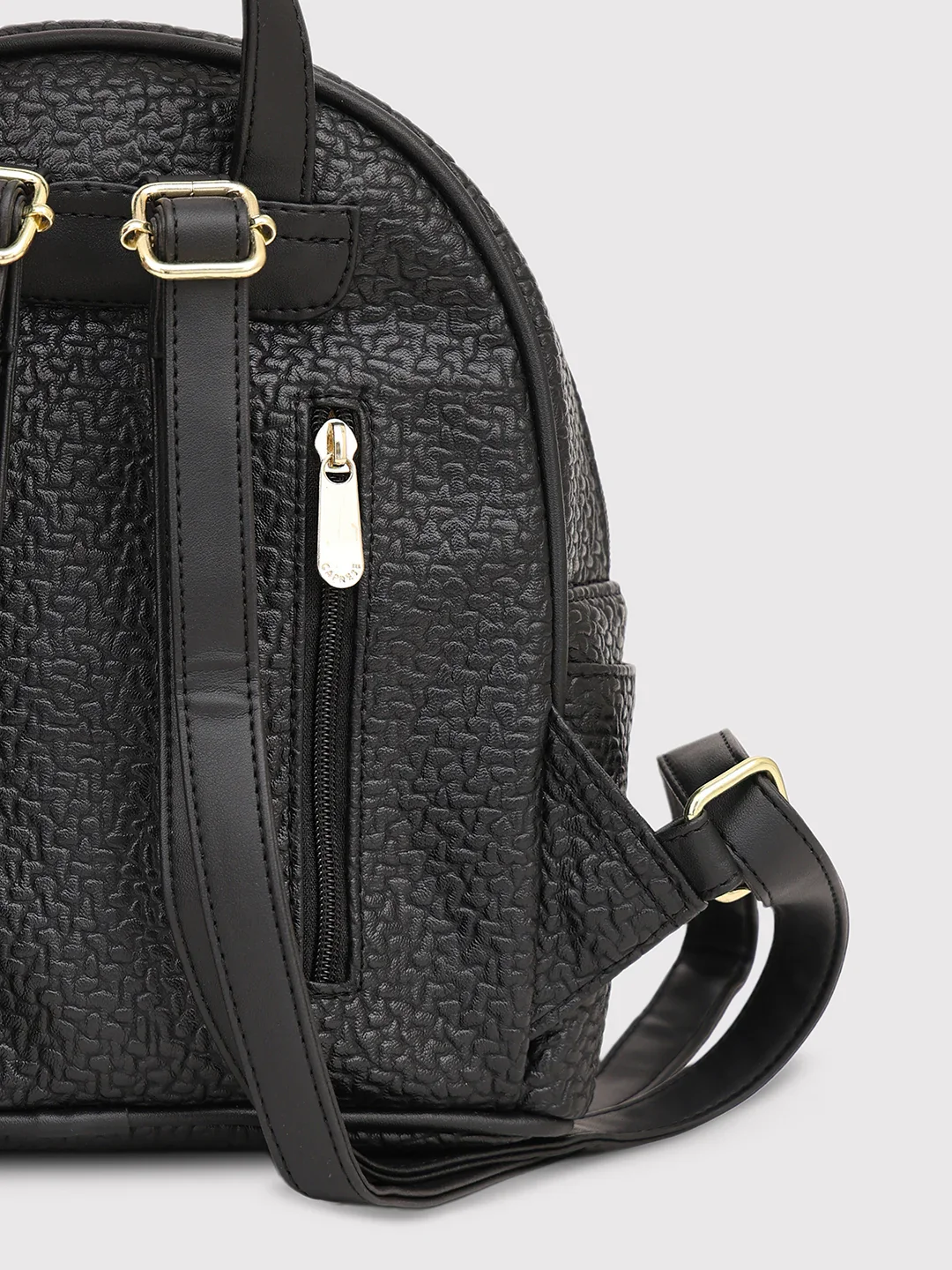 Caprese Comet Small Black Backpack - Image 4