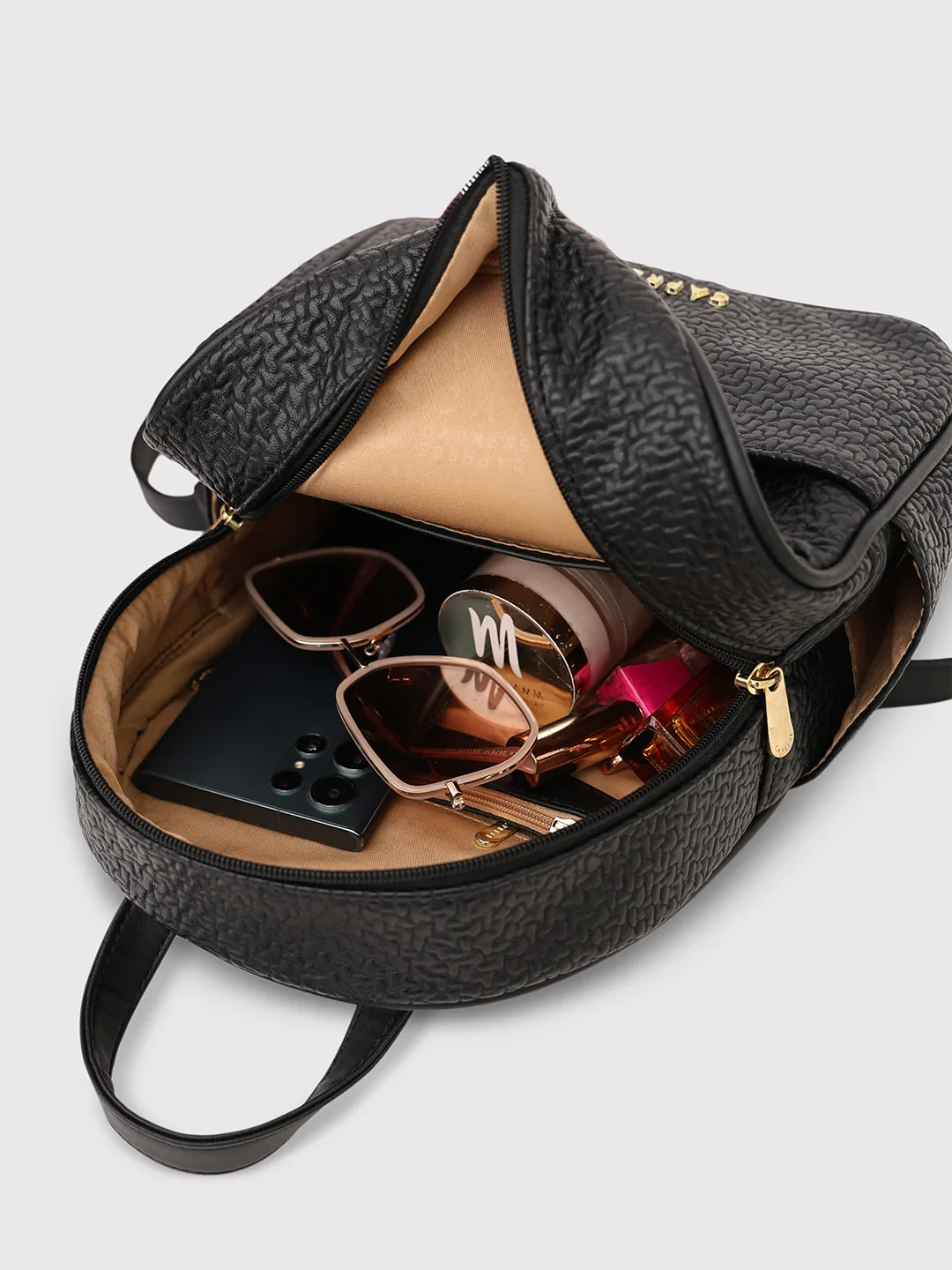 Caprese Comet Small Black Backpack - Image 7