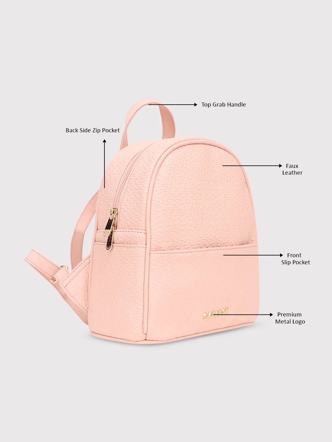 Caprese Comet Small Cream Backpack - Image 9