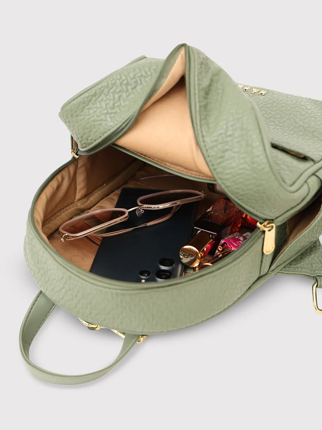 Caprese Comet Small Olive Backpack - Image 8