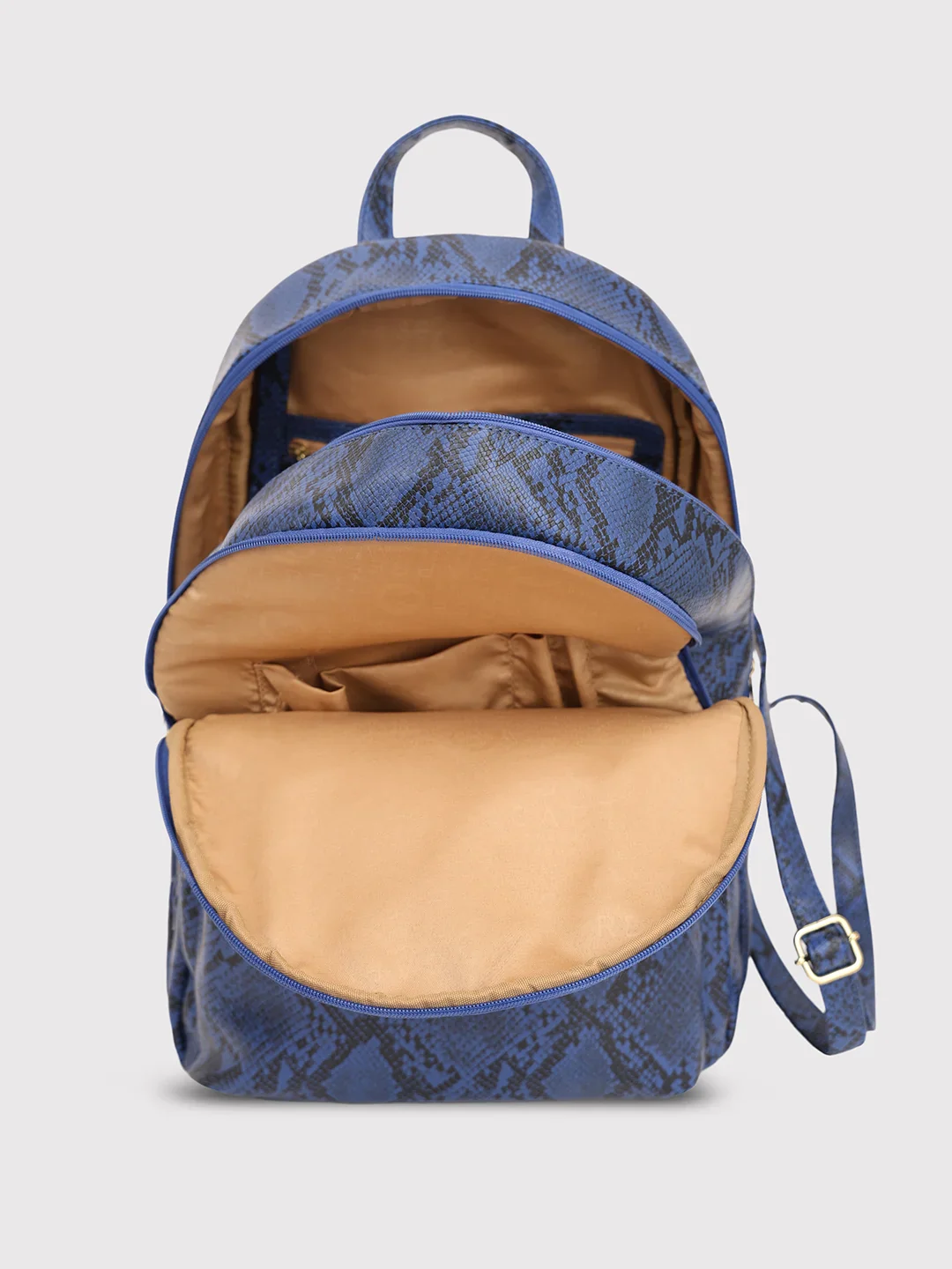 Caprese Cosmos Medium Blue Backpack - Image 7