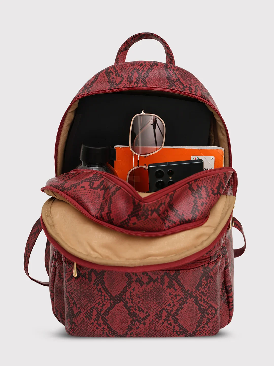 Caprese Cosmos Medium Burgundy Backpack - Image 7