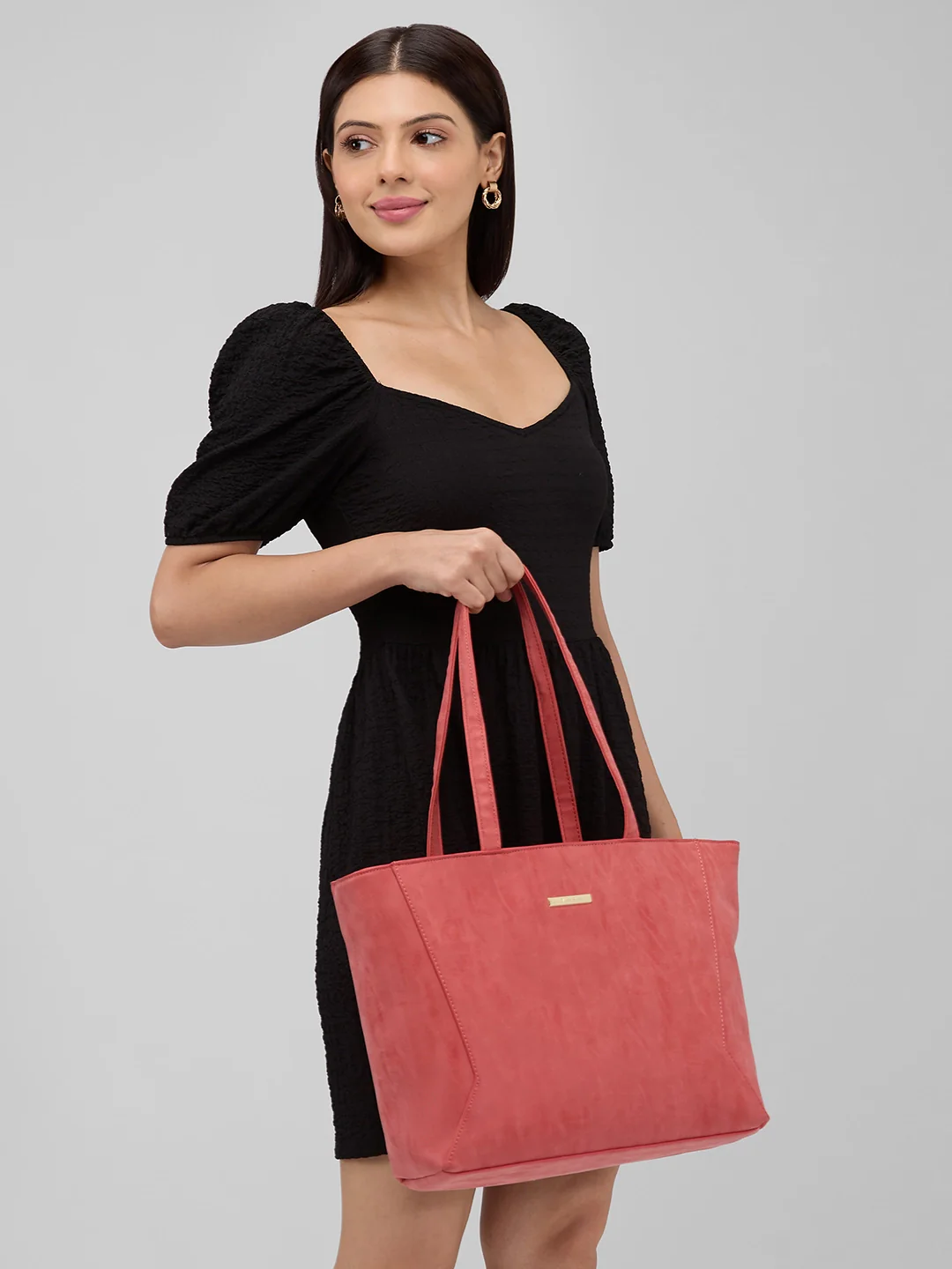 Caprese Covey Large Deep Red Tote Bag - Image 10