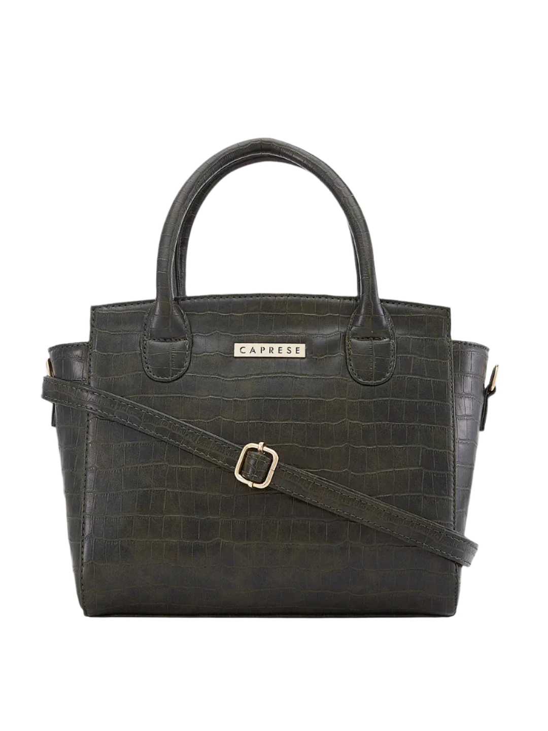 Caprese Cristina Medium Green Satchel Bag