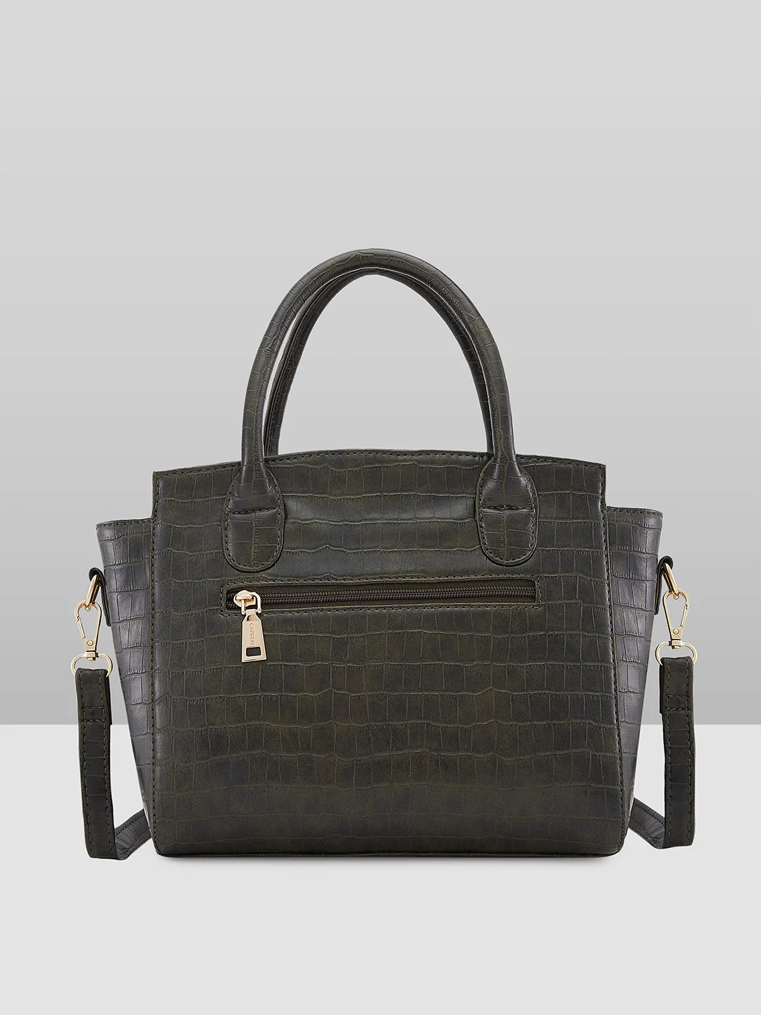 Caprese Cristina Medium Green Satchel Bag - Image 5