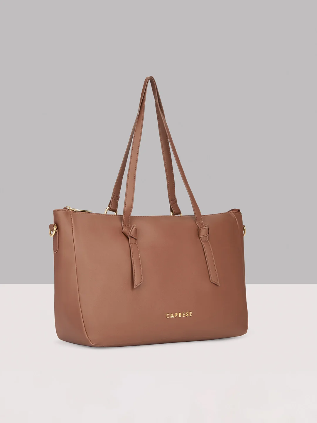 Caprese Crystal Large Chocolate Brown Satchel Bag - Image 3