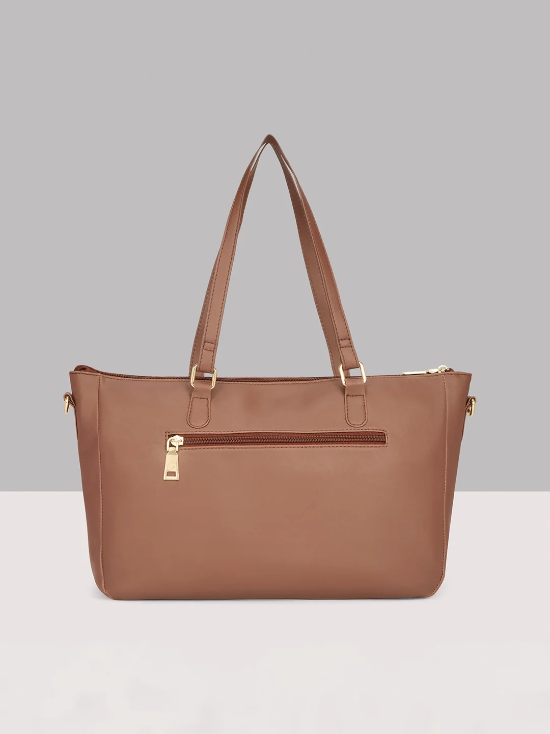 Caprese Crystal Large Chocolate Brown Satchel Bag - Image 4