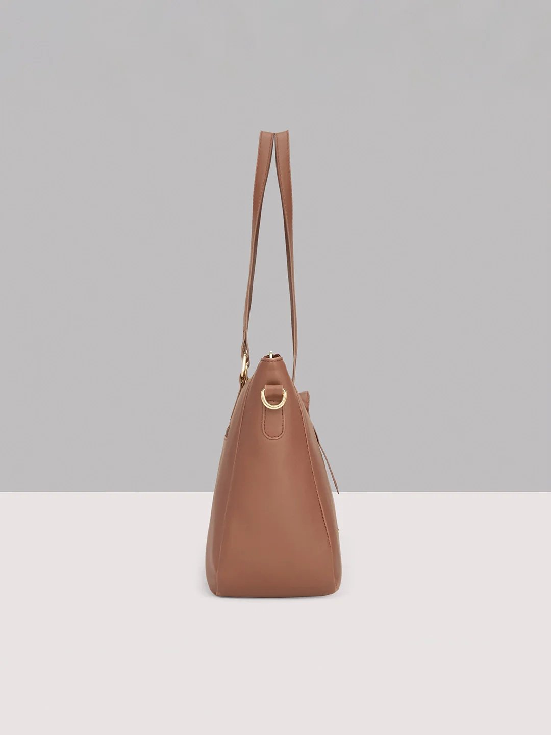 Caprese Crystal Large Chocolate Brown Satchel Bag - Image 5