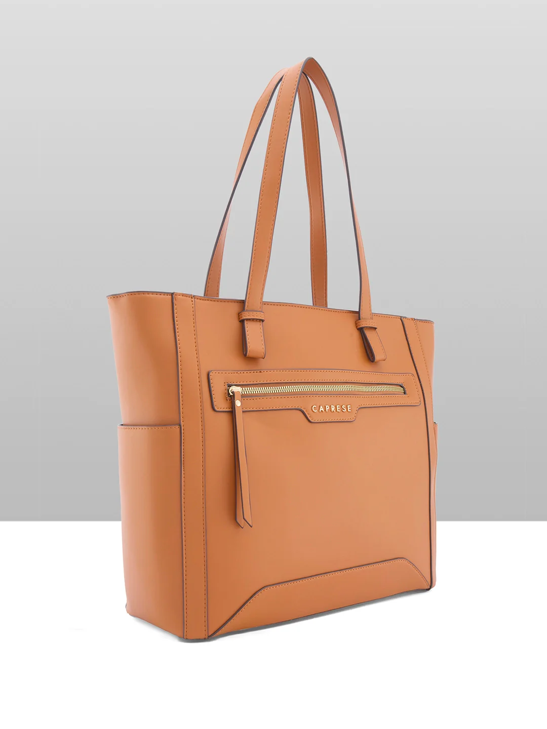 Caprese Cuba Large Tan Laptop Tote Bag - Image 11