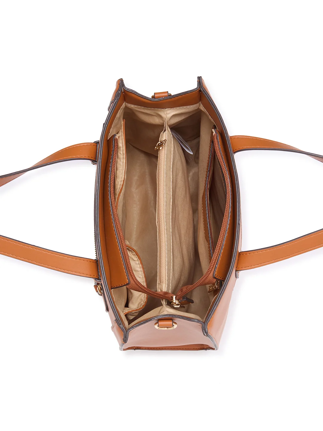 Caprese Cuba Medium Tan Satchel Bag - Image 15
