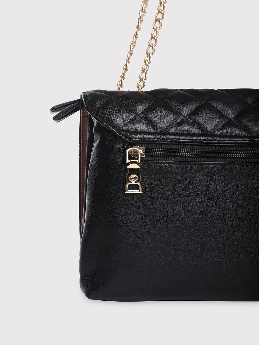 Caprese Cuddy Medium Black Sling Bag - Image 9