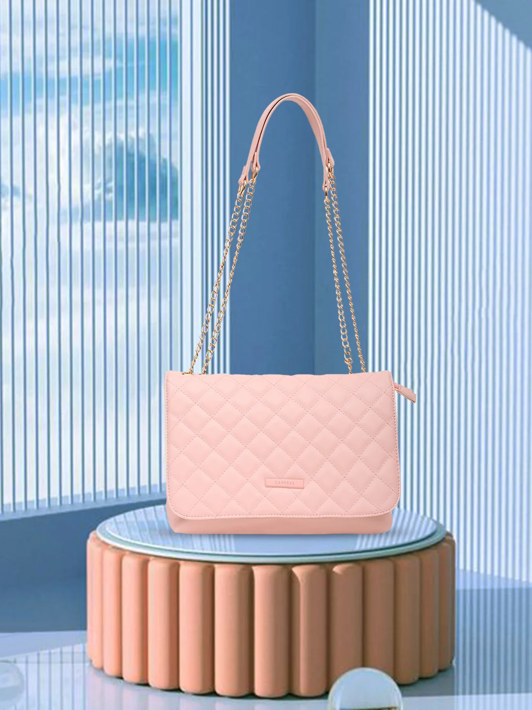 Caprese Cuddy Medium Blush Sling Bag - Image 11