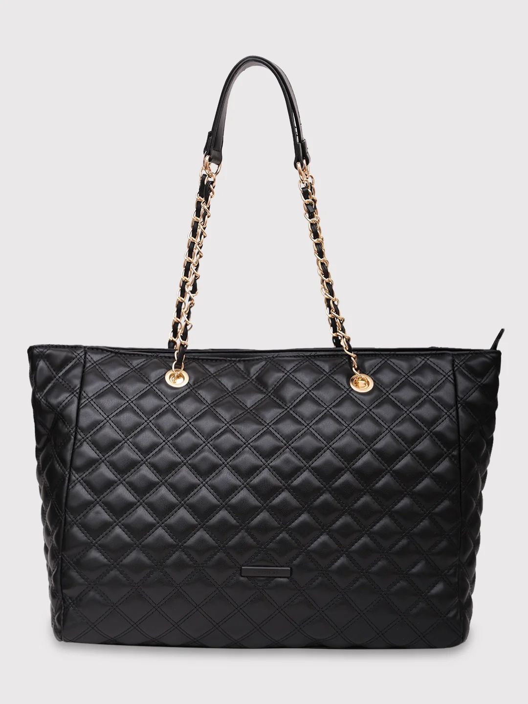 Caprese Cuddy Large Black Tote Bag