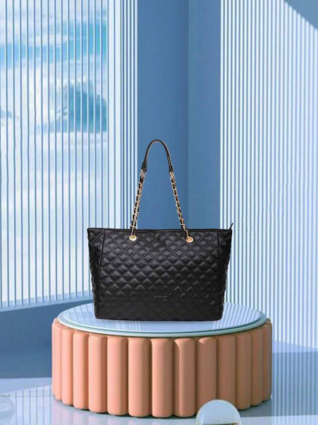 Caprese Cuddy Large Black Tote Bag - Image 2