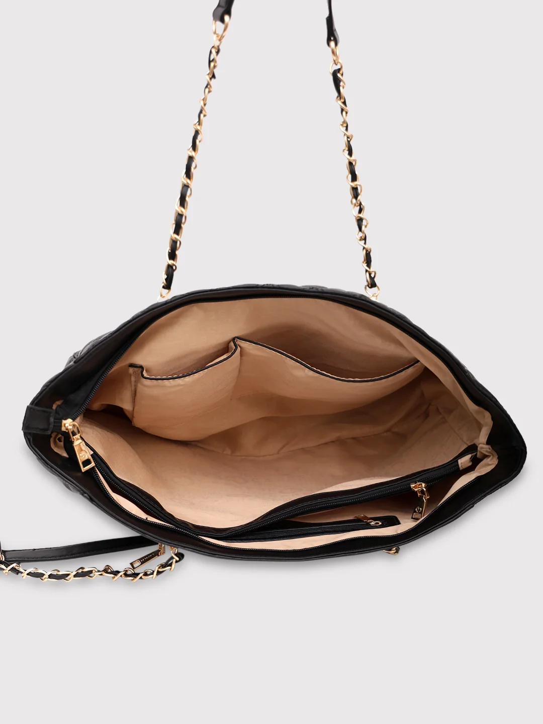 Caprese Cuddy Large Black Tote Bag - Image 4