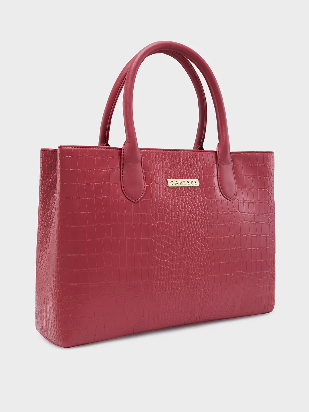 Caprese Cynthia Medium Plum Satchel Bag - Image 7