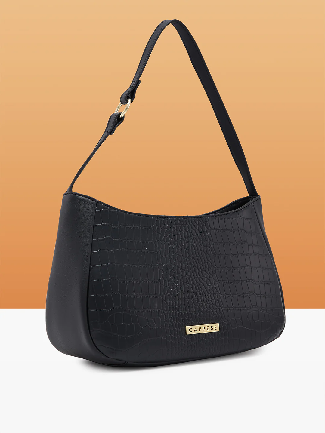 Caprese Cyprus Medium Black Hobo Bag - Image 2