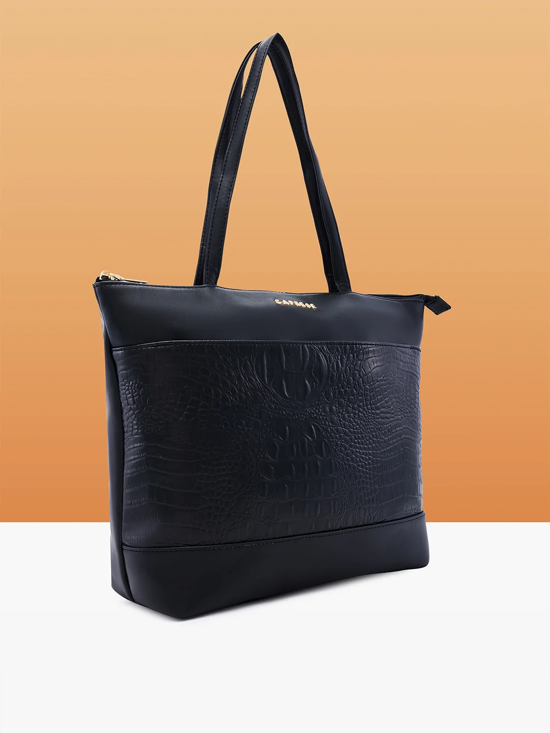 Caprese Cyprus Medium Black Tote Bag - Image 4