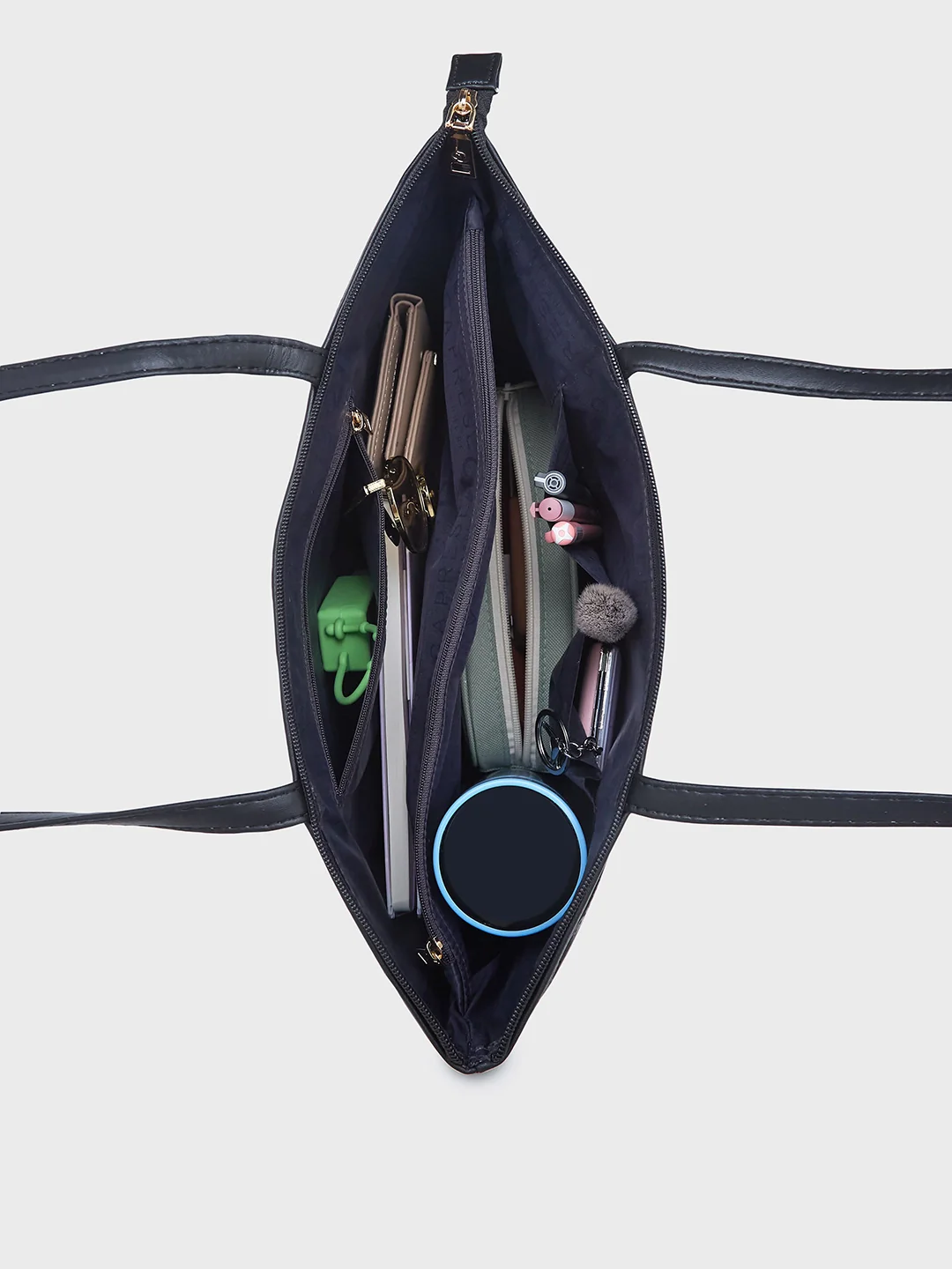 Caprese Cyprus Medium Black Tote Bag - Image 8