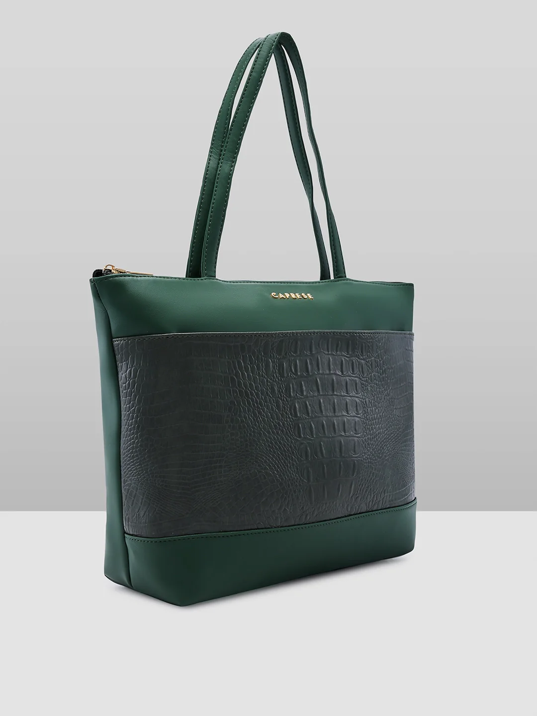 Caprese Cyprus Medium Sage Green Tote Bag - Image 4