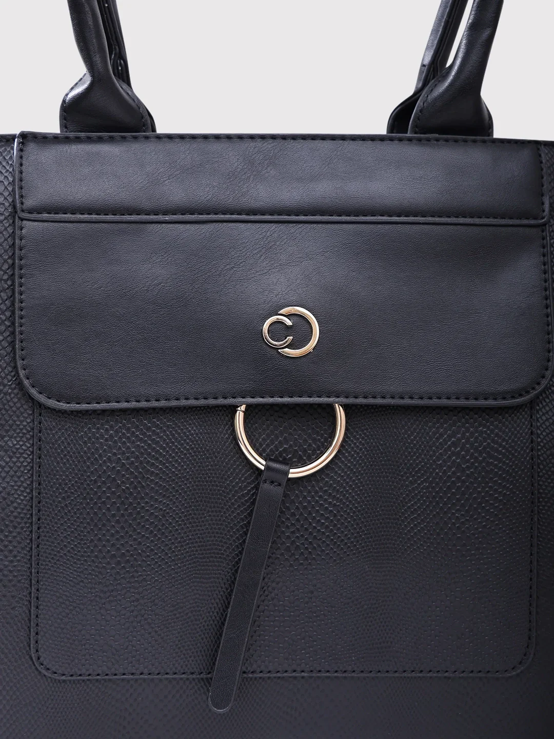 Caprese Dakota Large Black Satchel Bag - Image 10
