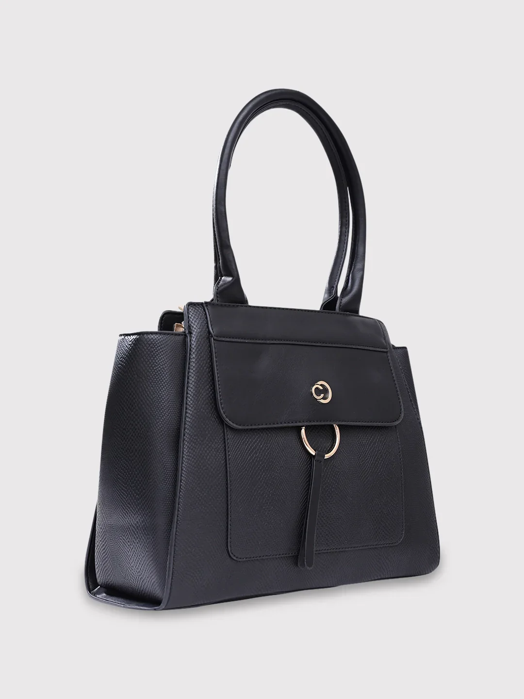 Caprese Dakota Large Black Satchel Bag - Image 3
