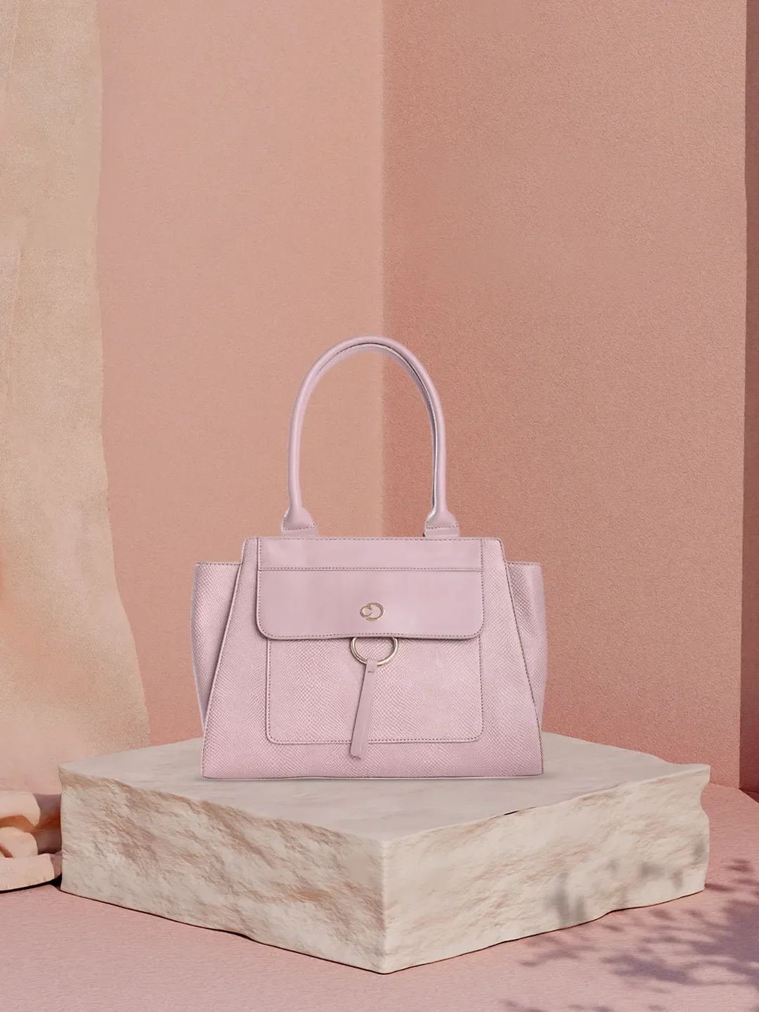 Caprese Dakota Large Mauve Satchel Bag - Image 2