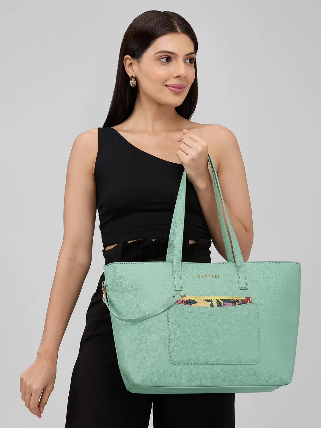 Caprese Daphne Large Mint Tote Bag - Image 2