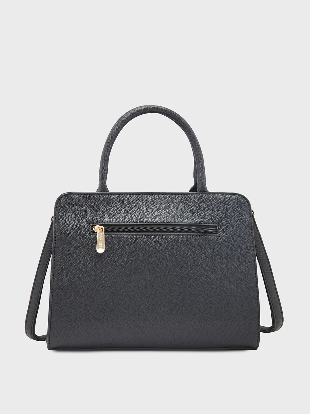 Caprese Daphne Medium Black Satchel Bag - Image 3
