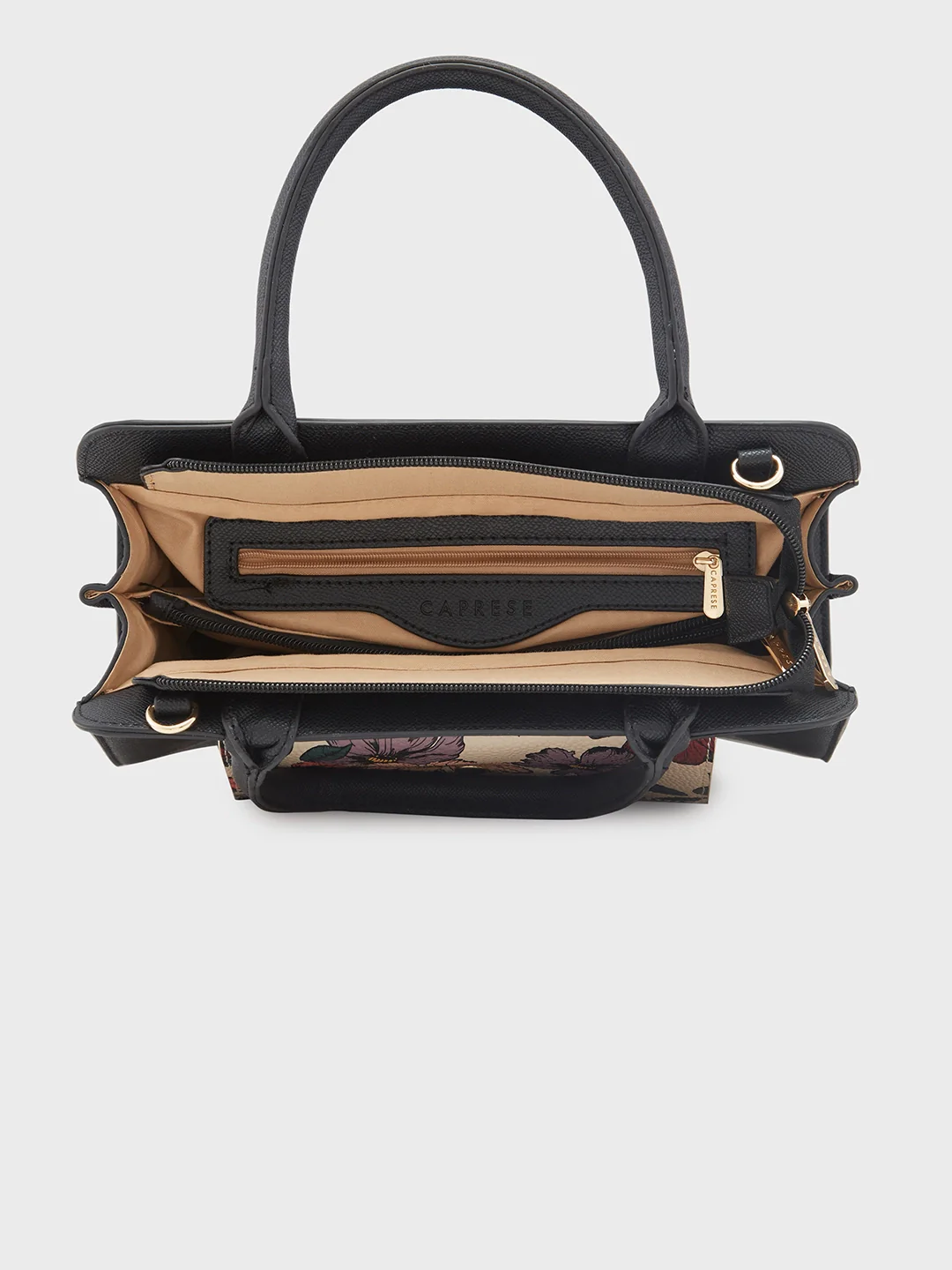 Caprese Daphne Medium Black Satchel Bag - Image 8