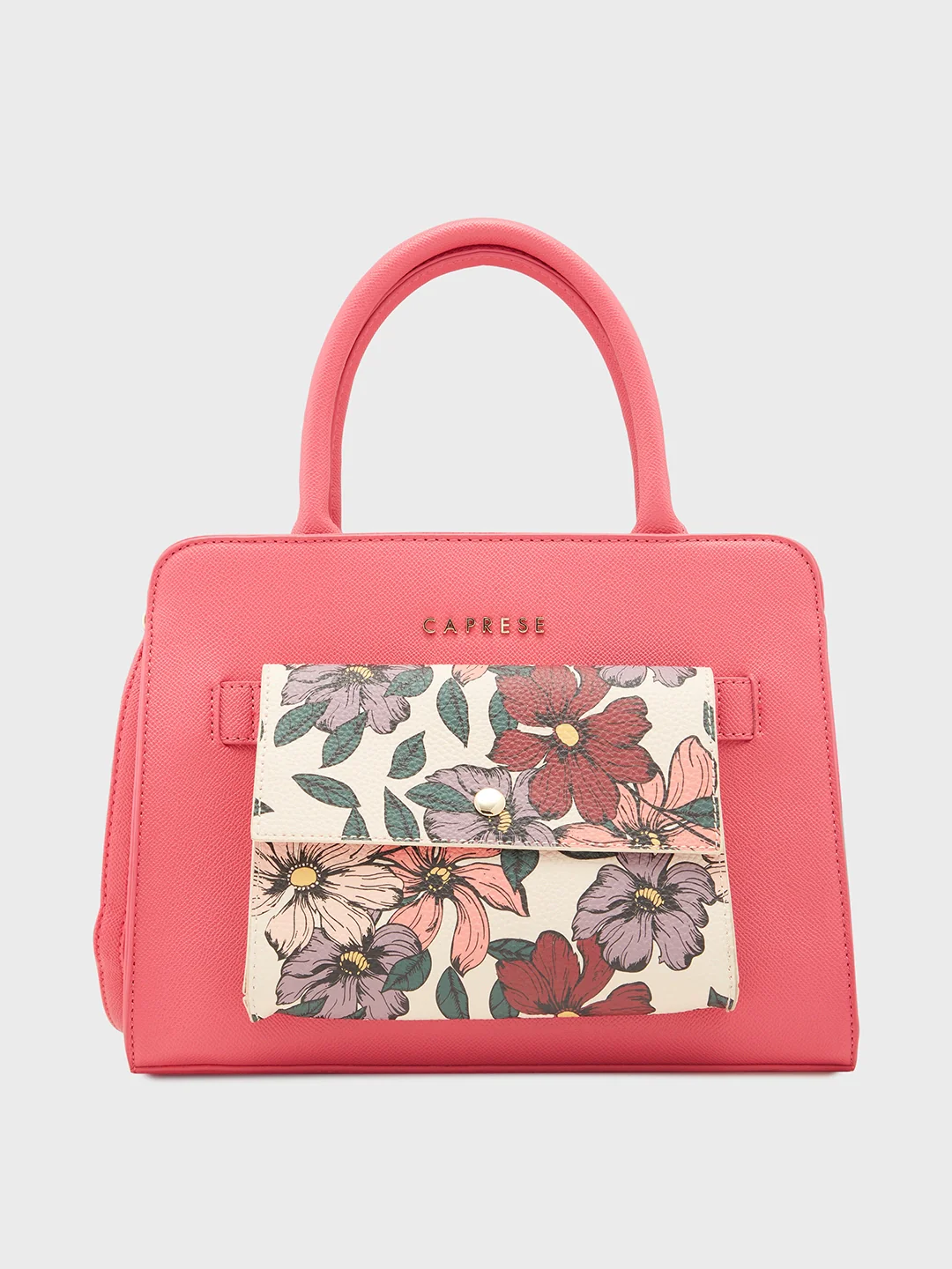 Caprese Daphne Medium Fuchsia Satchel Bag